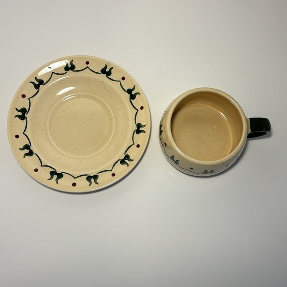 Metlox Poppytrail Flat Cup & Saucer SO 2 Homestead Provincial USA Discontinued - Picture 3 of 12